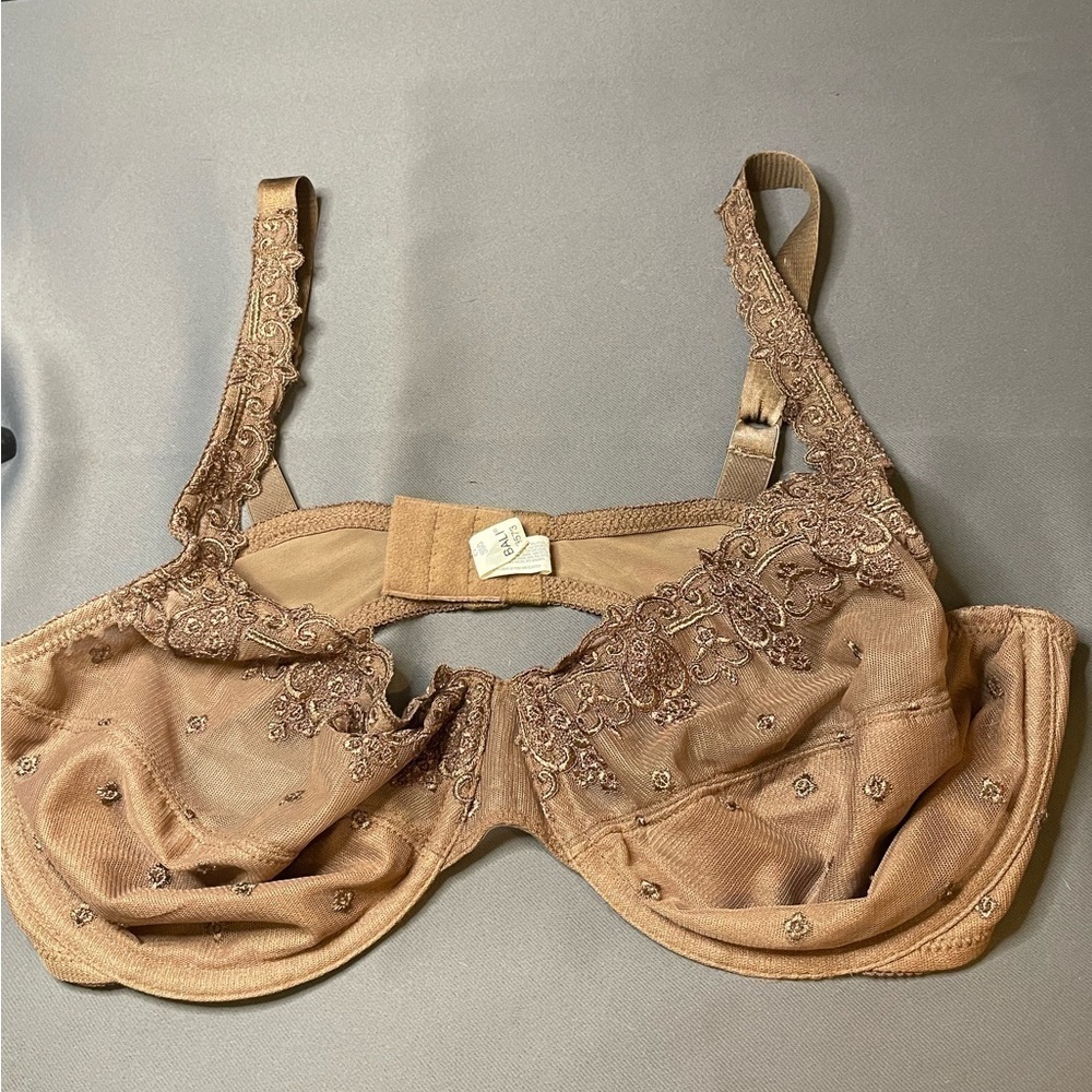 Bali 3573 Minimizer Lace Desire Full Coverage Underwire Bra Womens 42C Brown